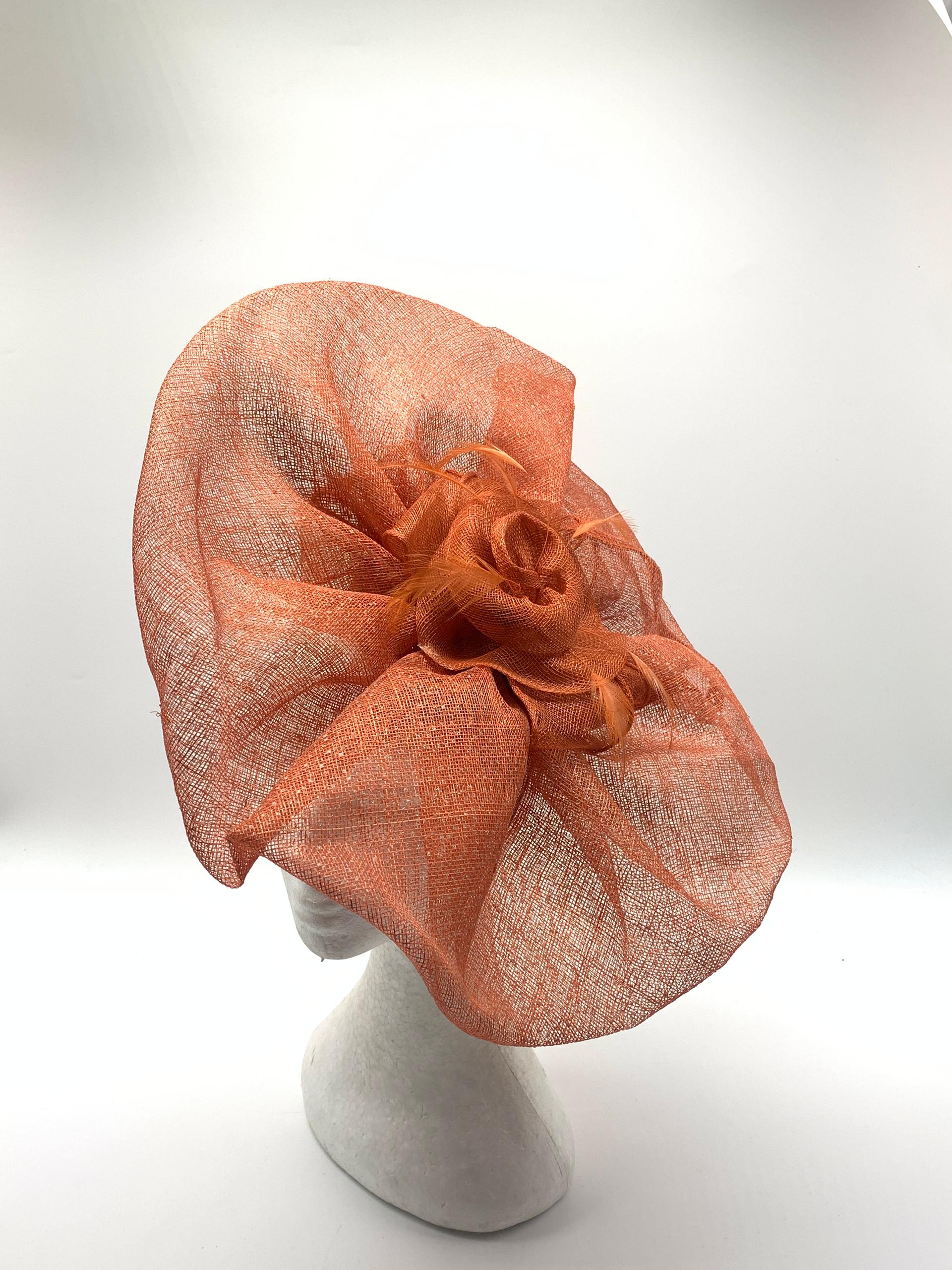 Orange Bloom Fascinator