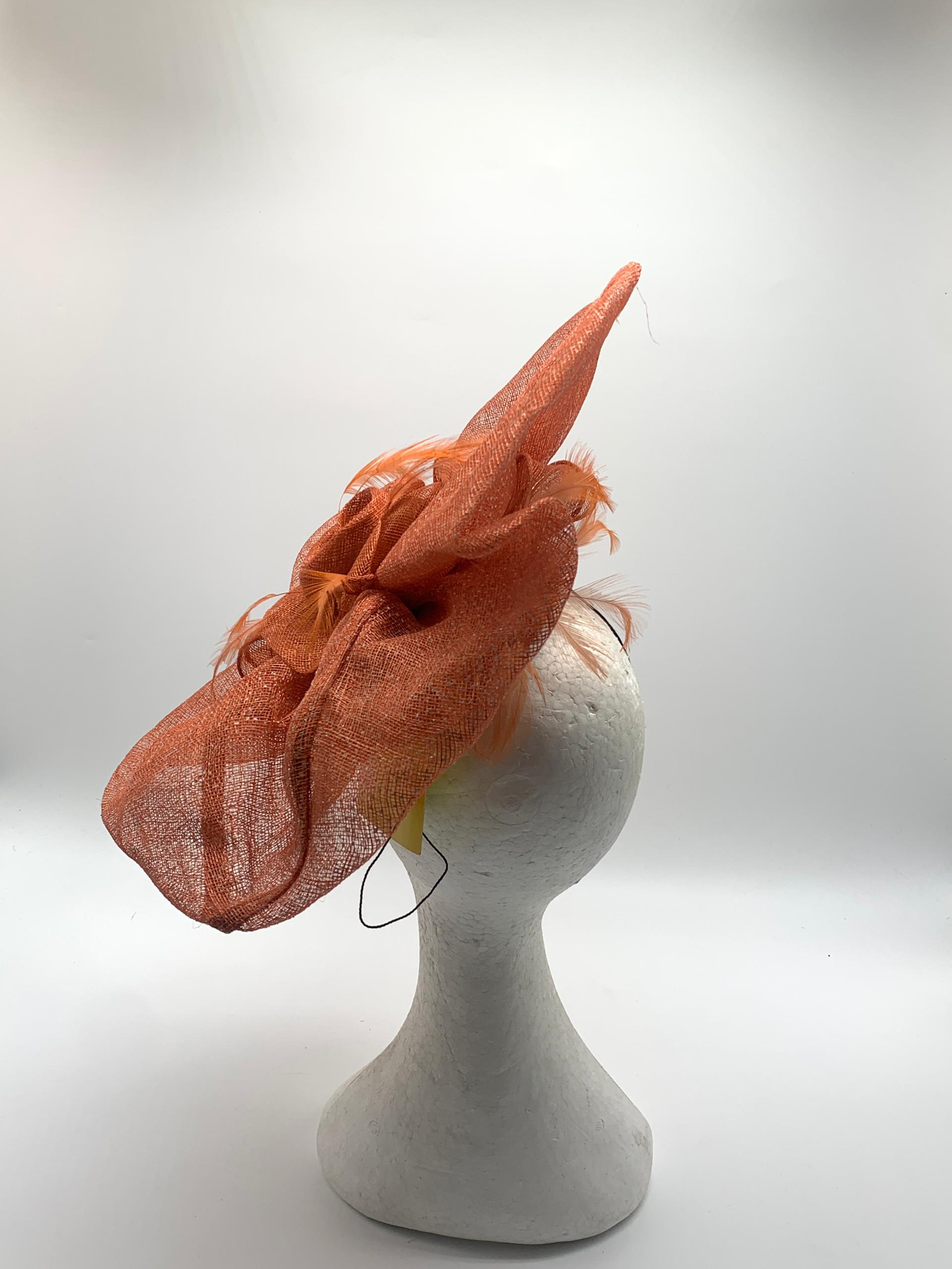 Orange Bloom Fascinator