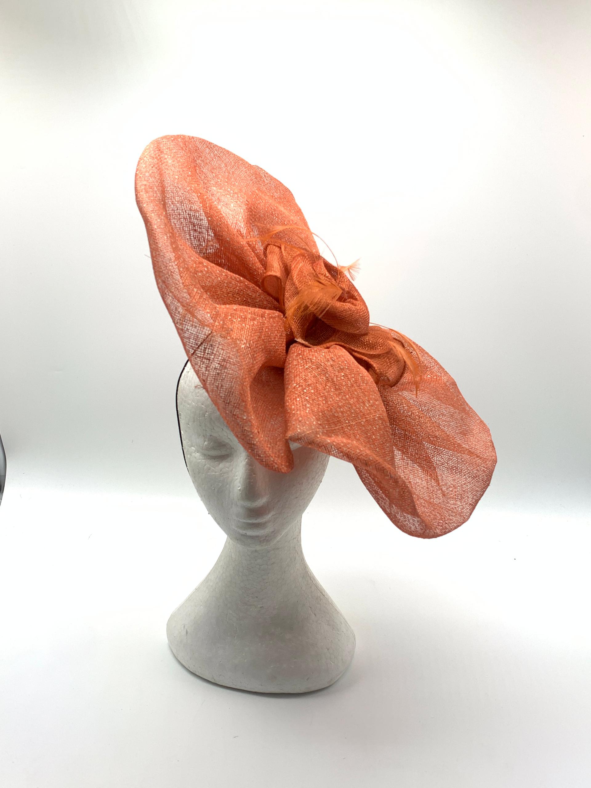 Orange Bloom Fascinator