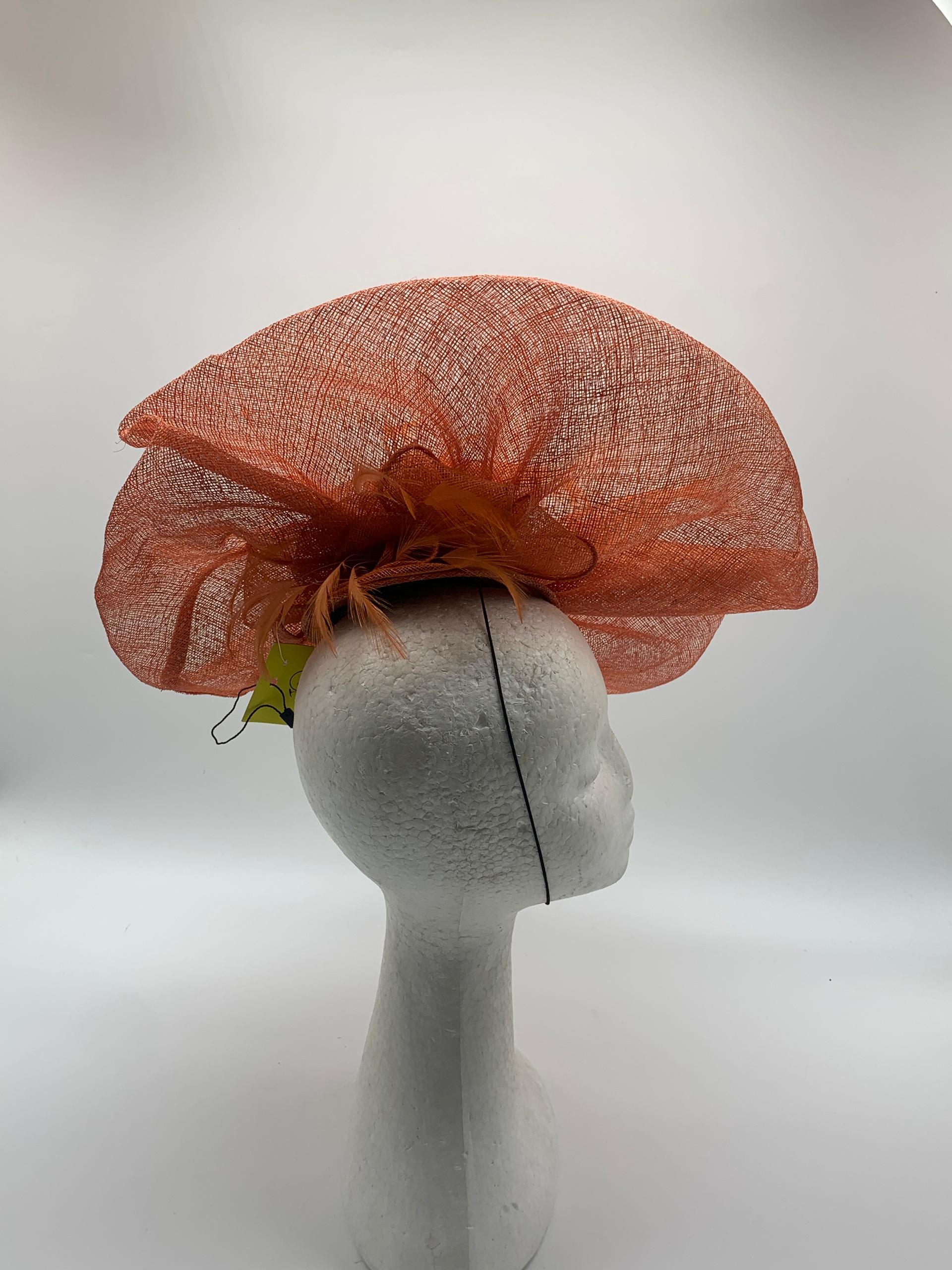 Orange Bloom Fascinator