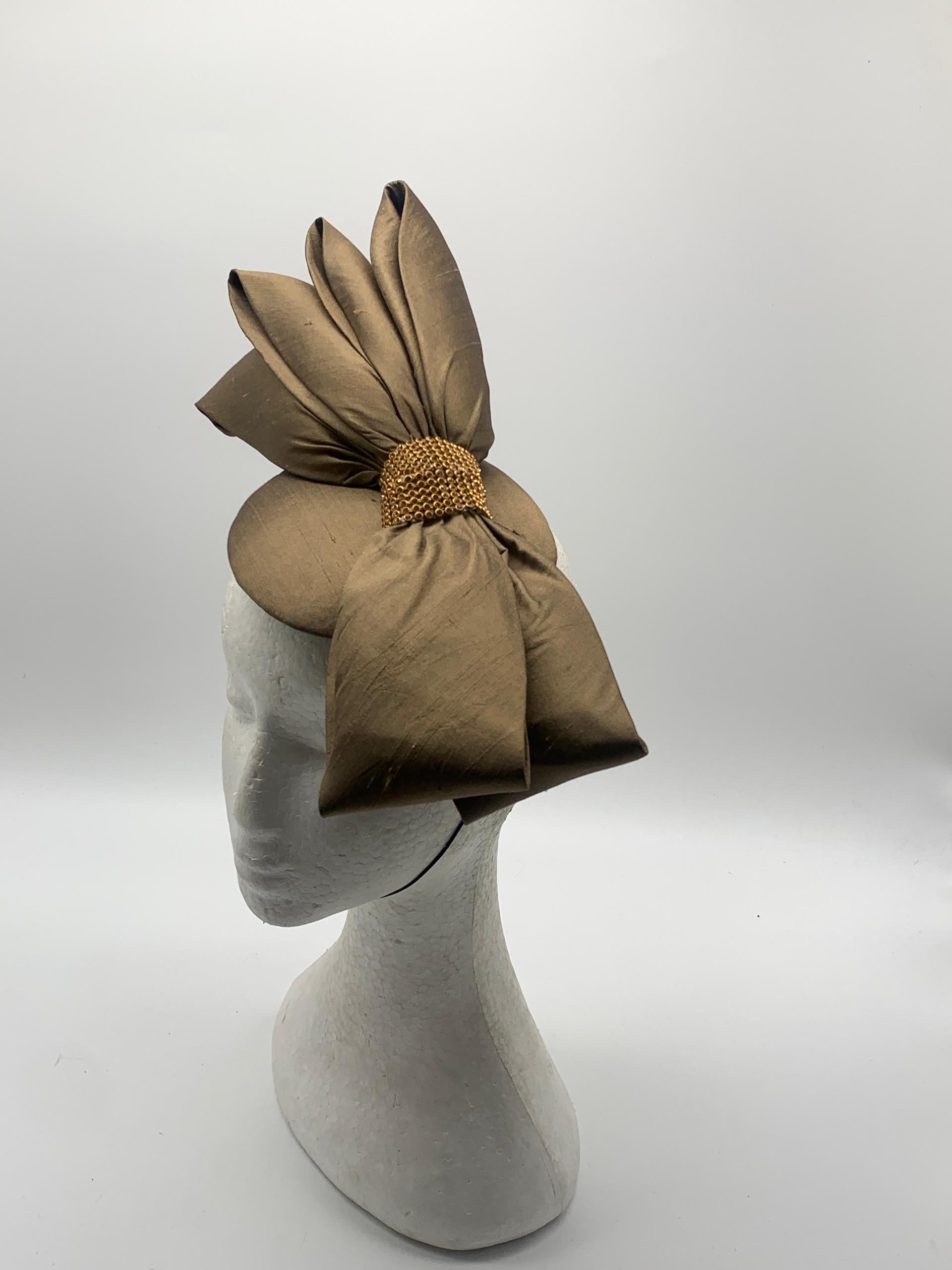 Brown Folds Fascinator