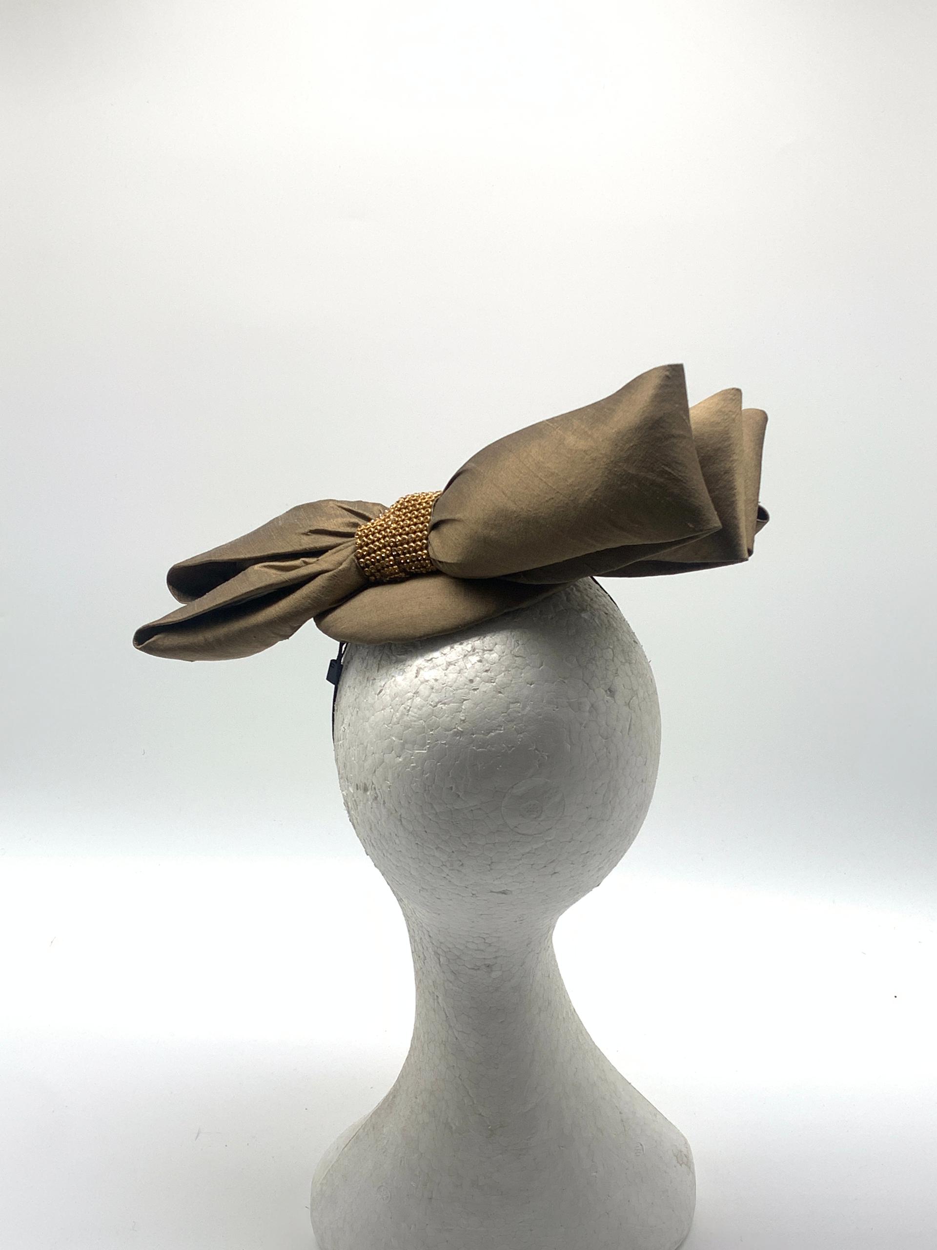 Brown Folds Fascinator