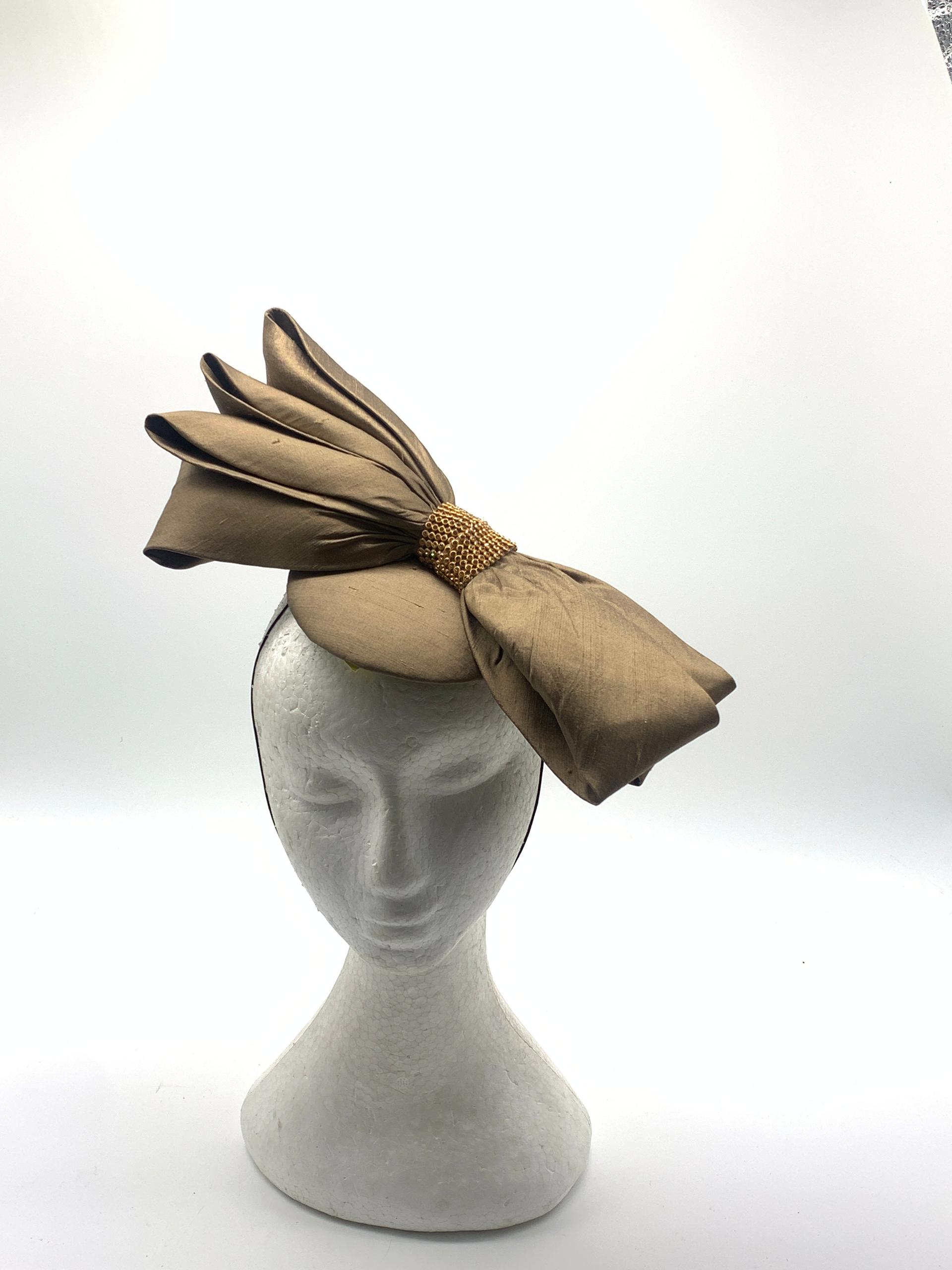 Brown Folds Fascinator