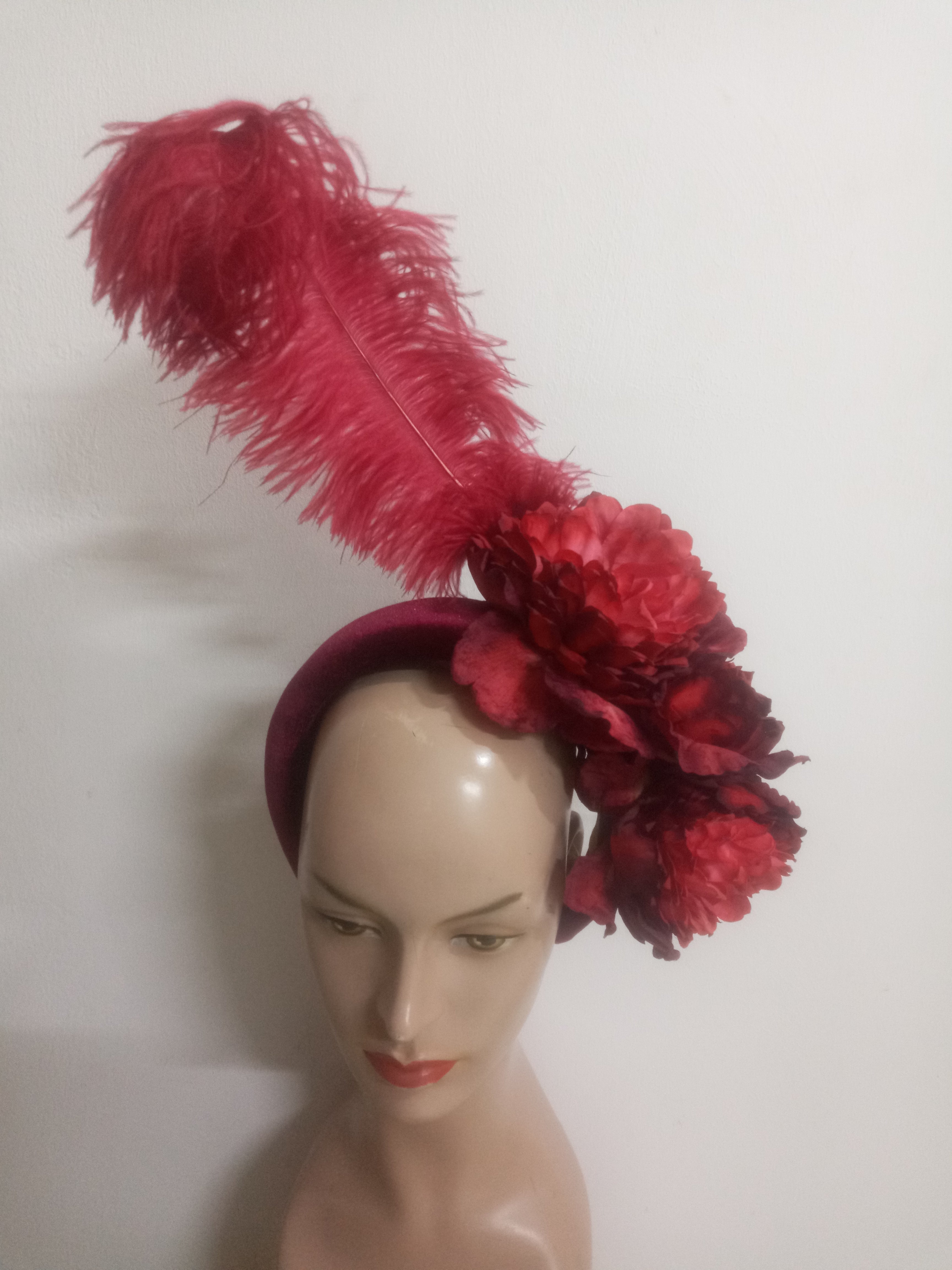 Floral Elegance Fascinator Collection with Vibrant Feather Adornments