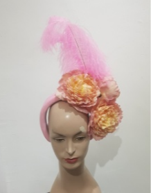 Floral Elegance Fascinator Collection with Vibrant Feather Adornments