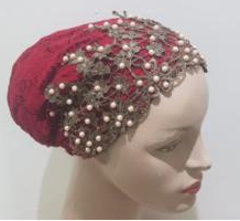 Elegance Reimagined Beaded Lace Head Coverings