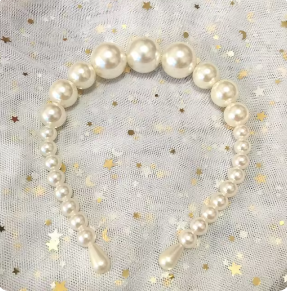 "Pearl Cascade Headband"