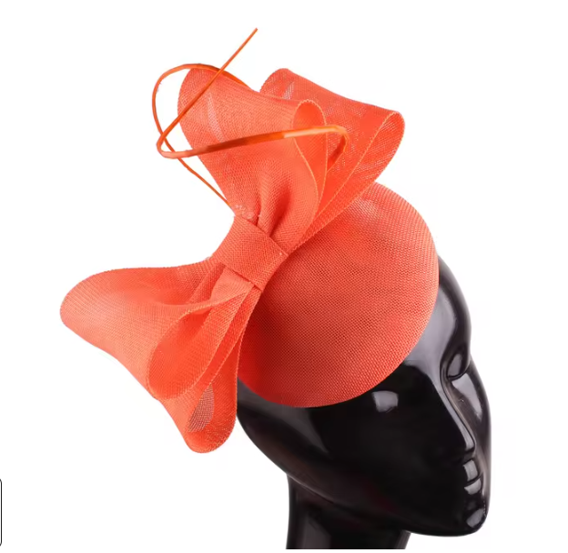 "Crimson Elegance Fascinator"