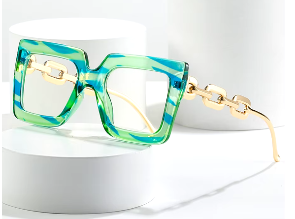 Glamour in Frames: Statement Square Sunglasses