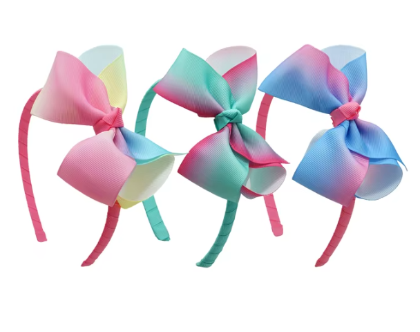 Colorful Gradient Bow Headbands