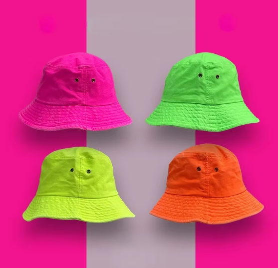 Neon Vibes Bucket Hat – Bold and Eye-Catching Colors