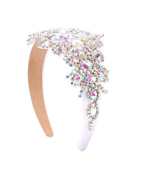 "Crystal Embellished Floral Headband"