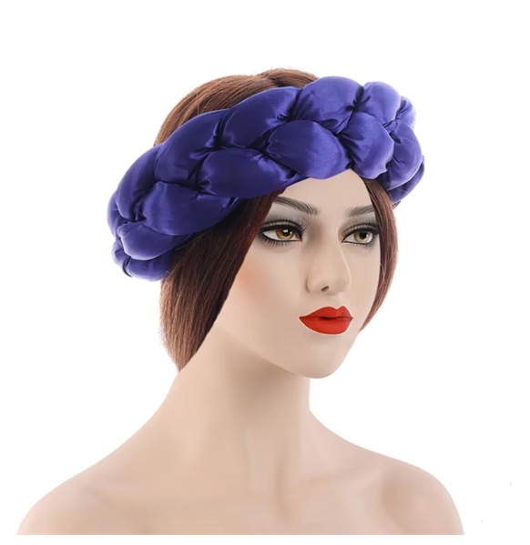 "Luxury Satin Braided Headband"