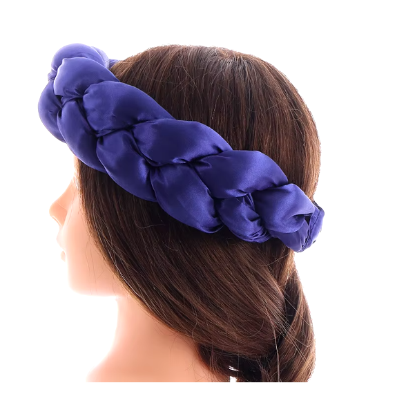 "Luxury Satin Braided Headband"