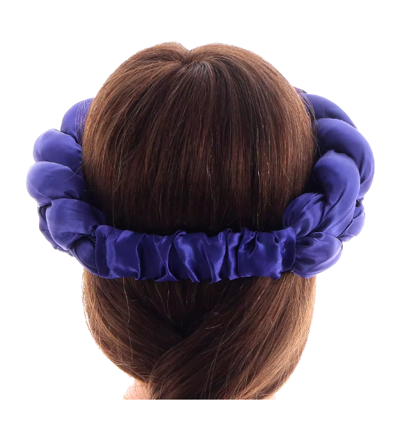 "Luxury Satin Braided Headband"