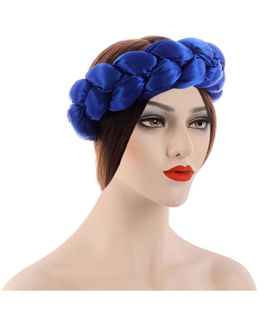 "Luxury Satin Braided Headband"