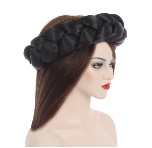 "Luxury Satin Braided Headband"