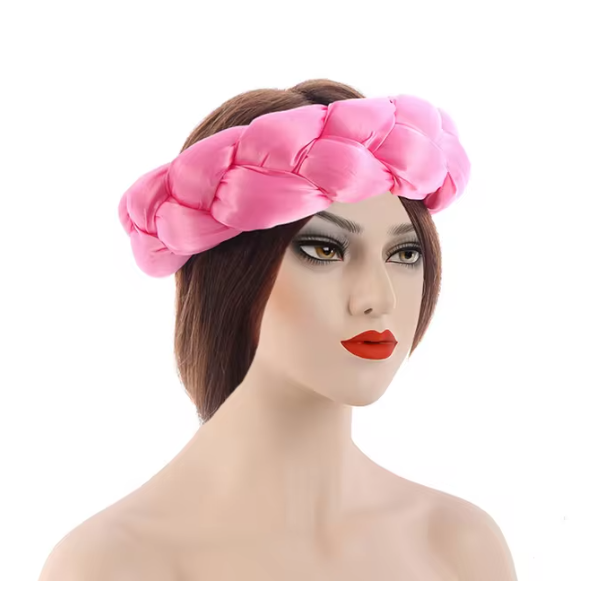 "Luxury Satin Braided Headband"