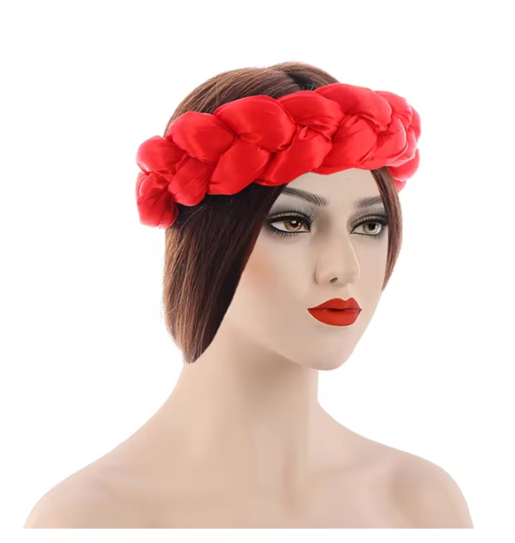 "Luxury Satin Braided Headband"