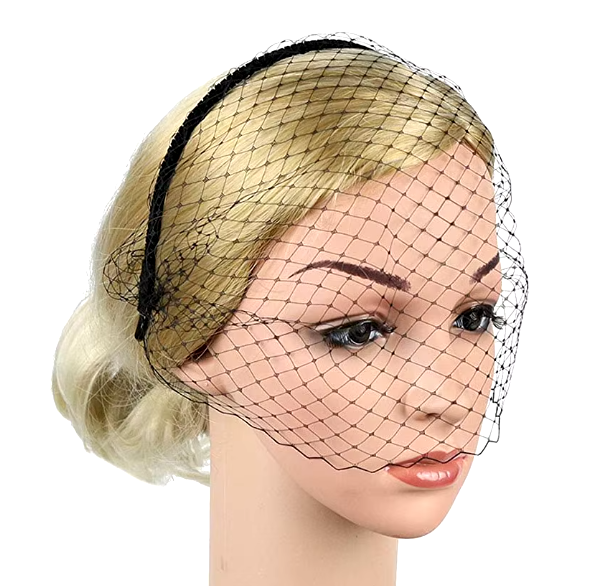 "Avant-Garde Millinery Veil Headband"