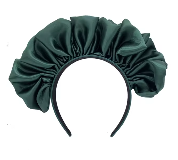 Ruffled Satin Crown Headband