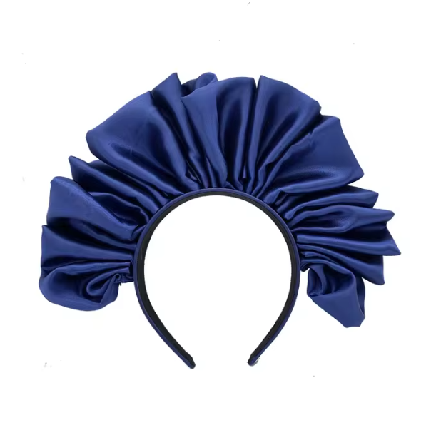 Ruffled Satin Crown Headband