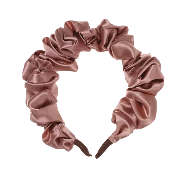 Ruched Satin Headband