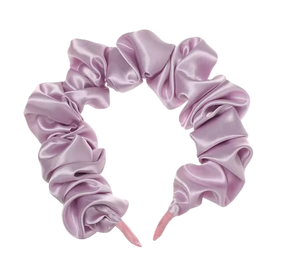 Ruched Satin Headband