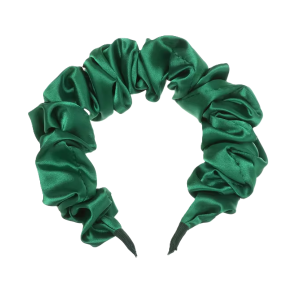 Ruched Satin Headband