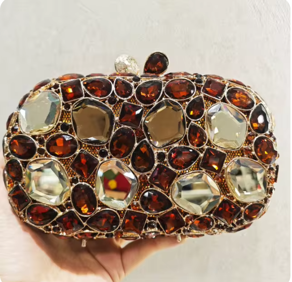 Minaudiere Rhinestone clutch bag