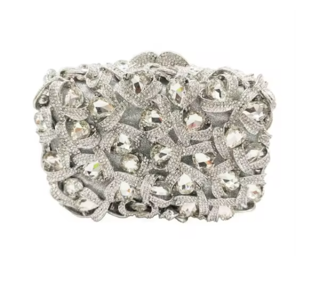 Large Rhinestone clutch bag