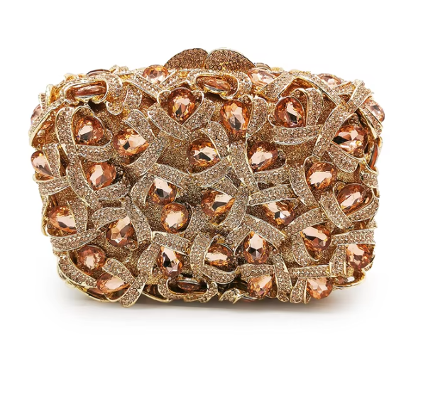 Large Rhinestone clutch bag