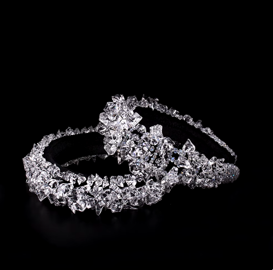 Icy Elegance: A Crystal Embellished Statement Headband