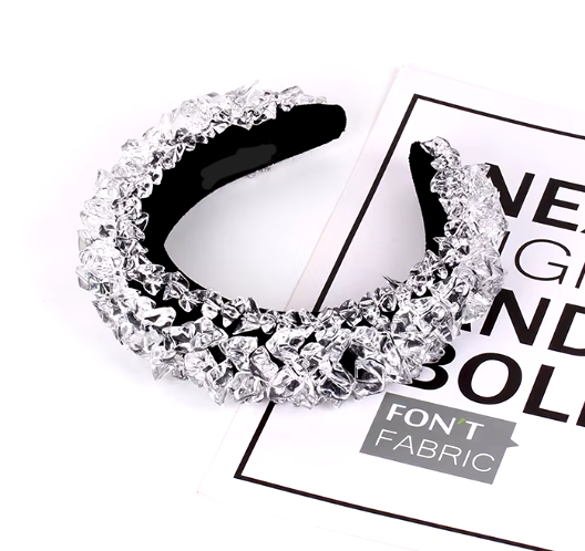 Icy Elegance: A Crystal Embellished Statement Headband