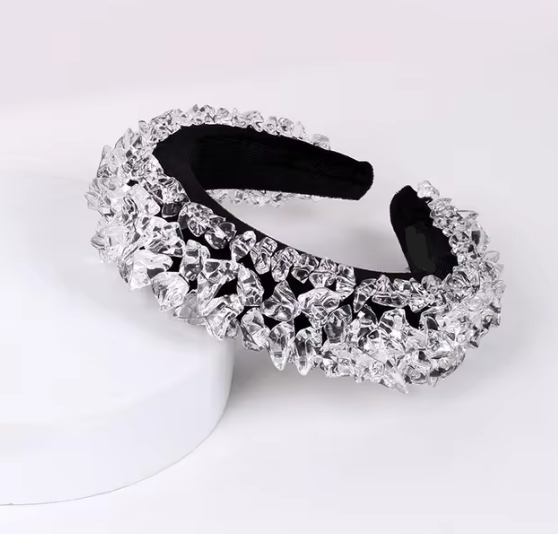 Icy Elegance: A Crystal Embellished Statement Headband