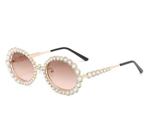 Glamorous Rhinestone- like sunglasses