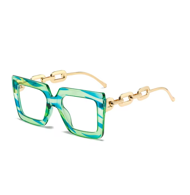 Glamour in Frames: Statement Square Sunglasses