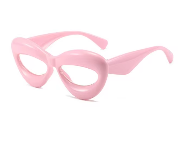 Trendy, candy colored cat eye sunglasses