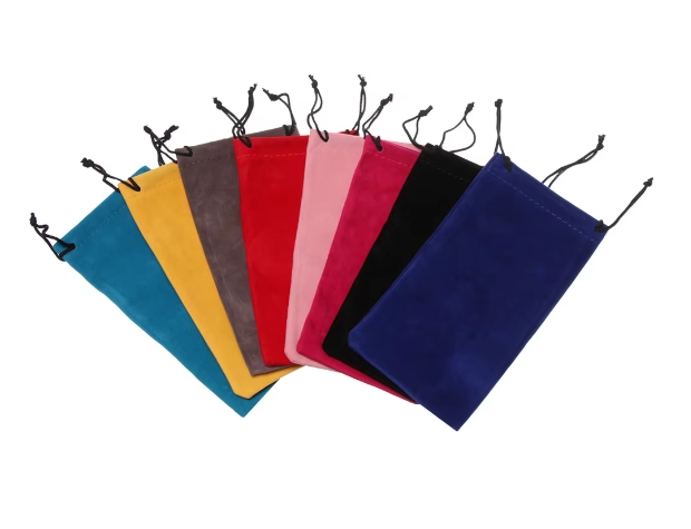 Colorful Velvet Accessory Pouches