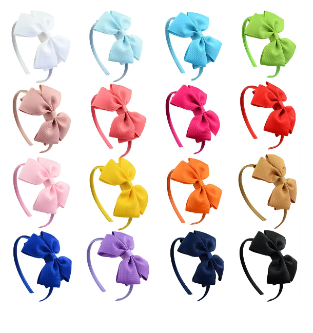 4 inches Charming Textured Bow Headband