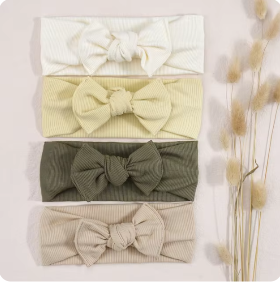 Soft Knotted Baby Headbands 4 colors