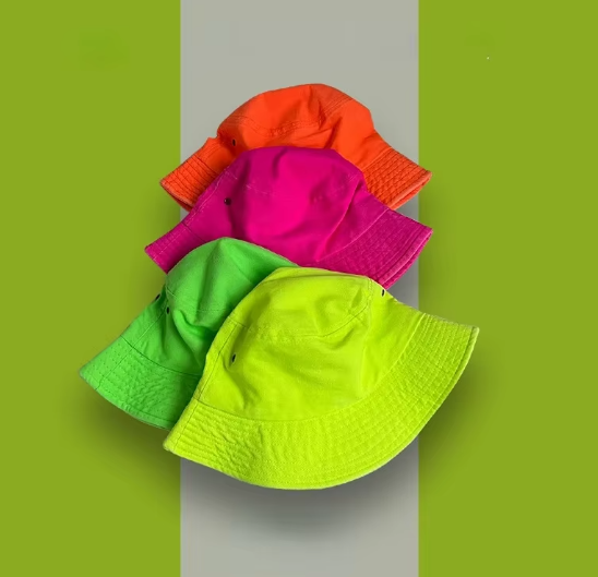 Neon Vibes Bucket Hat – Bold and Eye-Catching Colors