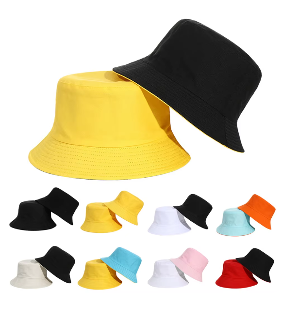 Reversible Double-Sided Bucket Hats