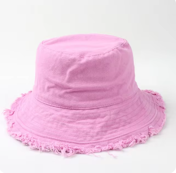 Frayed Brim Pastel Hats