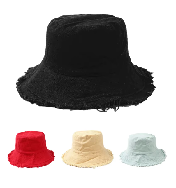 Frayed Brim Pastel Hats