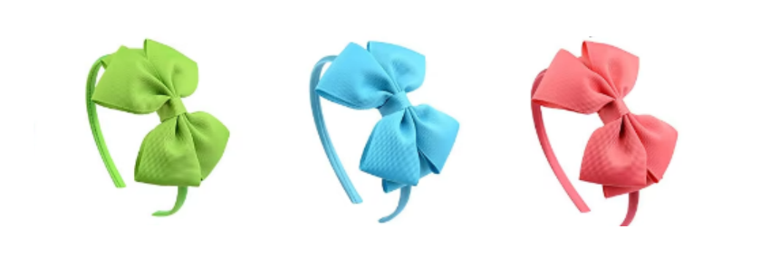 4inches Charming Textured Bow Headband