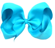 6 inches Vibrant Grosgrain Ribbon Bow Hair Clips set of 4 Colors