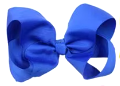 6 inches Vibrant Grosgrain Ribbon Bow Hair Clips set of 4 Colors