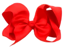 6 inches Vibrant Grosgrain Ribbon Bow Hair Clips set of 4 Colors