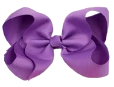 6 inches Vibrant Grosgrain Ribbon Bow Hair Clips set of 4 Colors